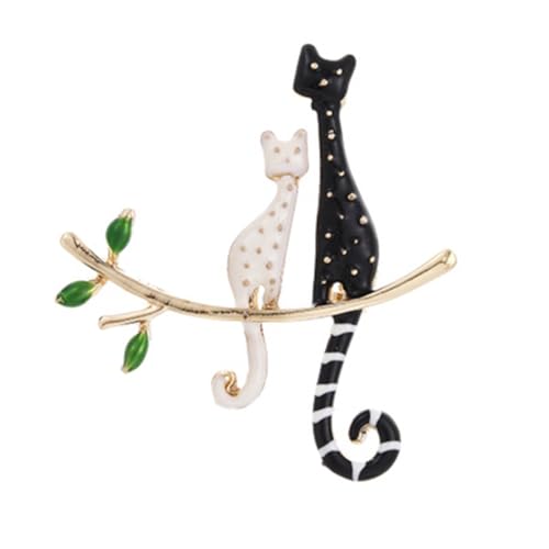 14 Stile Unisex Niedliche Mysteriöse Elegante Katze Brosche Pullover Accessoires Und Schwarz Party Geschenk Broschen Pins Schmuck von Hao Wu Xuan