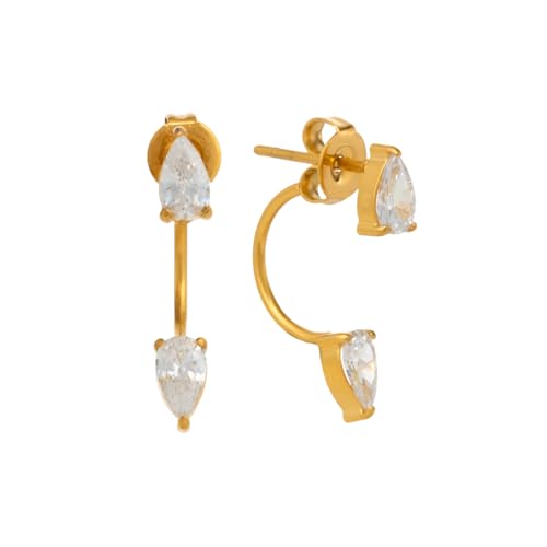 2025 Boho Teardrop Zirkon Piercing Ohrringe NS Vergoldete hypoallergene Edelstahl Theater Requisiten Schmuck 2025 Boho Teardrop Zirkon Piercing Ohrringe NS Vergoldete hypoallergene Edelstahl Theater Requisiten Schmuck von Hao Wu Xuan