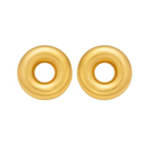 2025 Boho zierlicher Kreis Zigeuner Ohrringe Vergoldet hypoallergener Edelstahl Anlauf frei moderner Schmuck von Hao Wu Xuan