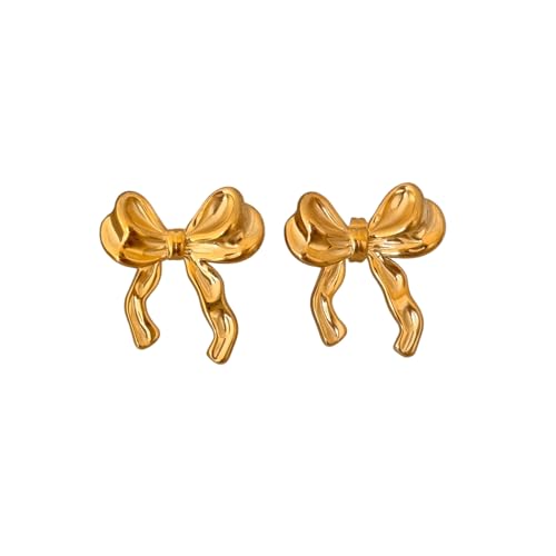 2025 Klassische Schleife Niedliche Ohrstecker Vergoldete hypoallergene Edelstahl Trend Luxusschmuck für Frauen 2025 Klassische Schleife Niedliche Ohrstecker Vergoldete hypoallergene Edelstahl Trend Luxusschmuck für Frauen von Hao Wu Xuan