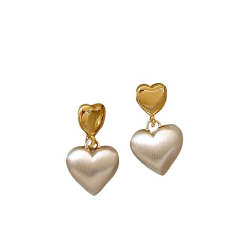 2025 Nische Design Licht Luxus Einfaches Temperament Doppelte Liebe Ohrstecker Frauen Schmuck Geschenke von Hao Wu Xuan