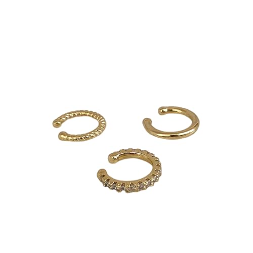 3 Teile/Set Ohrmanschetten ohne Piercing Ohrclip Ohrringe Nicht durchdringende gefälschte Knorpelohrringe für Frauenschmuck 2023 Geschenke von Hao Wu Xuan