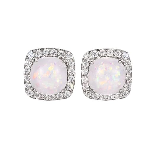 Anmutige Imitation Opal Ohrstecker für Frauen Glänzende, all-passende tägliche Ohraccessoires Trendiger brillanter Partyschmuck von Hao Wu Xuan
