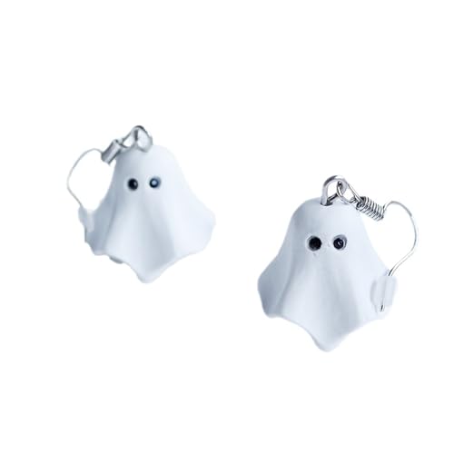 Beliebte Boo Weiß Geist Piercing Ohrring Niedliche Geschenke Tropfen Ohrringe Für Frauen Mode Party Haken baumeln Schmuck von Hao Wu Xuan