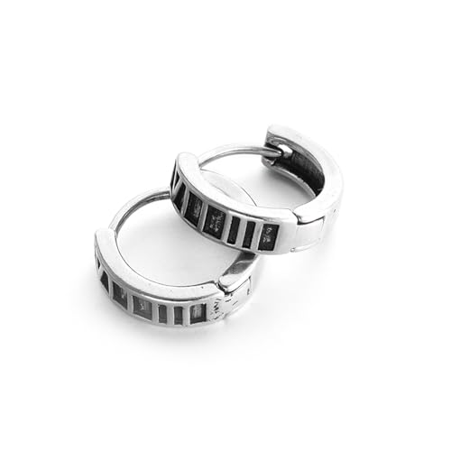 Beliebte quadratische Retro-Ohrringe für Männer und Frauen, hypoallergene Hip-Hop-Rock-Ohrringe von Hao Wu Xuan