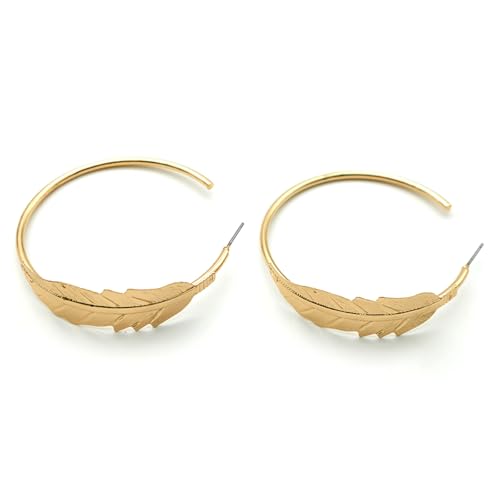 Blatt Post Ohrringe Für Frauen Modeschmuck Einfaches Design Trendige Stile Accessoires Alltägliche Kleidung Geschenke 541 von Hao Wu Xuan