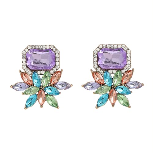 Blume Mehrfarbige Post Ohrringe Für Frauen Urlaub Accessoires Statement Modeschmuck Bohemia Stile Geschenke 365 von Hao Wu Xuan