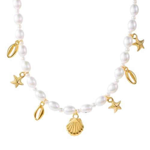 Böhmische Seestern Muschel Anhänger Halskette Armband Frauen Perlen Perlenkette Choker Schmuck Sommer Urlaub Strand Geschenk von Hao Wu Xuan