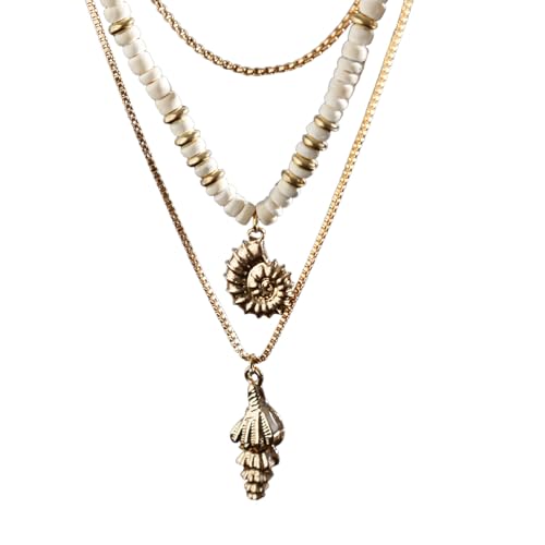 Boho Männer Strand Stil Kokosnuss Muschel Muschel Halskette Männer Hip-Hop Nische High-End Layered Schlüsselbein Kette Accessoire Schmuck von Hao Wu Xuan