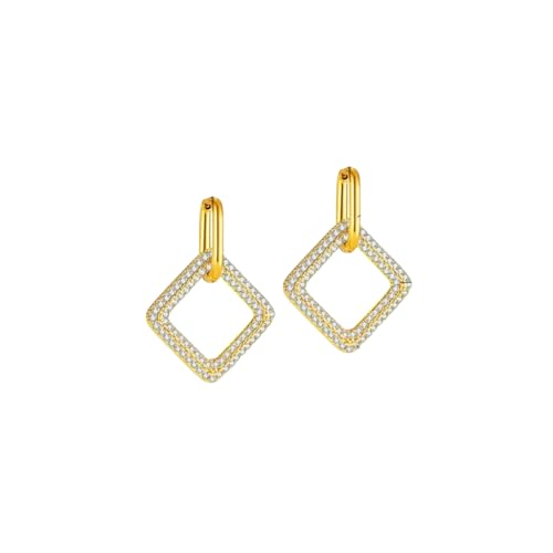 Damen Ohrringe Nische voll Diamant Liebe Stern Kreis Mode Edelstahl Ohrringe von Hao Wu Xuan