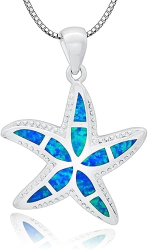 Damen Opal Halskette Fisch Form Anhänger Schlüsselbein Kette Pullover Zubehör Damen Mädchen Geburtstag Party Schmuck von Hao Wu Xuan