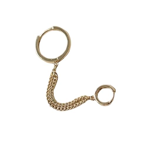 Designer One Ohr Kette Ohrringe für Frauen Schläfer Doppelte Ohrlöcher Piercing Ohrringe Dekorationen für Mädchen Pendientes de Aro von Hao Wu Xuan