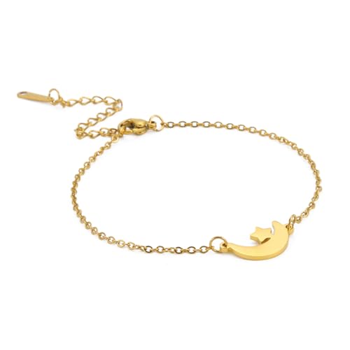 Doppelte Schicht Perlen Mond und Stern Armband Für Mädchen Frauen Charm Armreifen Party Geburtstag Hand Schmuck Geschenk von Hao Wu Xuan