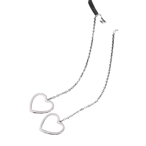Edelstahl Herz Ohrringe Hohle Geometrische Minimalistische Quaste Kette Ohrringe Für Frauen Schmuck Freunde Geschenk von Hao Wu Xuan