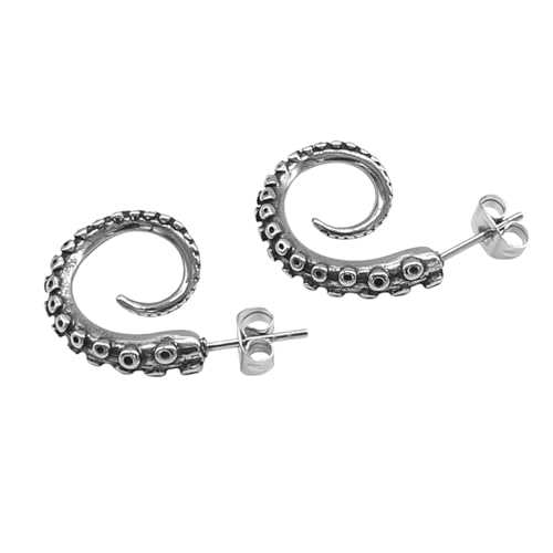 Edelstahl Oktopus Ohrringe für Frauen 2023 Trending Creative Tentakel Ohrstecker Punk Männer Cthulhu Schmuck Geschenke von Hao Wu Xuan