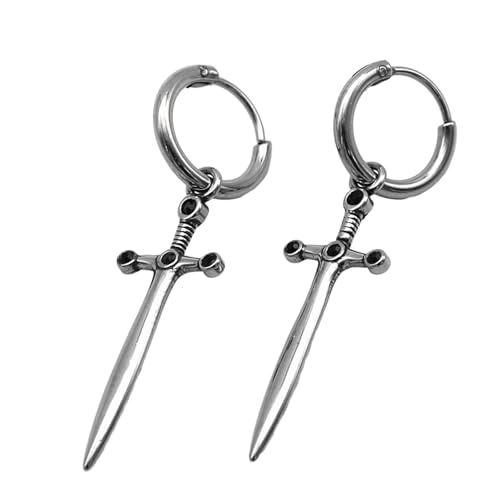 Edelstahl Wikinger Schwert Ohrringe Herrenmode Kreativ Kristall Dolch Tropfen Ohrring Punk Rock Schmuck Zubehör Edelstahl Wikinger Schwert Ohrringe Herrenmode Kreativ Kristall Dolch Tropfen Ohrring Punk Rock Schmuck Zubehör von Hao Wu Xuan