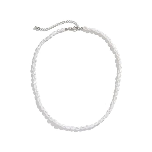 Einfache Imitation Perle Choker Halskette für Frauen Vintage Elegante Perlen Temperament Halskette Hochzeit Party Schmuck von Hao Wu Xuan