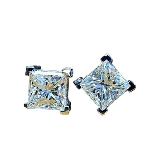 Einfache Prinzessin Quadratische Ohrringe Frauen/Männer Accessoires Piercing Luxus Intarsien AAA Kubisch Modeschmuck 2021 von Hao Wu Xuan