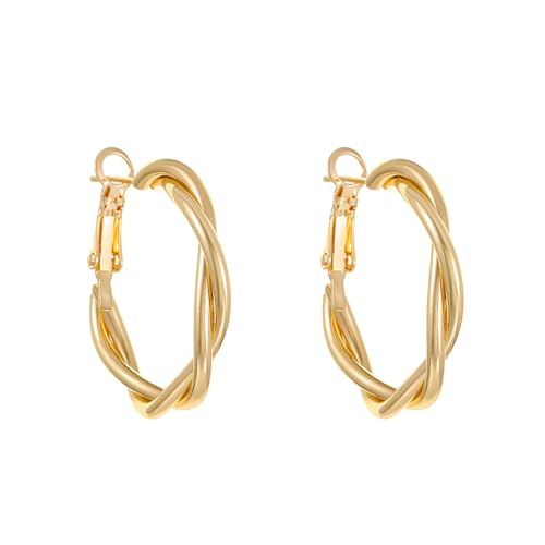 Einfache Retro Verzerrung Verwebung Twist Kreis Runde Creolen Ohrringe Für Frauen Mode Party Schmuck Geschenke Einfache Retro Verzerrung Verwebung Twist Kreis Runde Creolen Ohrringe Für Frauen Mode Party Schmuck Geschenke von Hao Wu Xuan