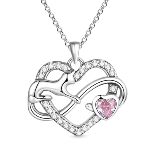 Exquisite Infinity Ring Katze Herz Rosa Kristall Halskette für Frauen Mode Mädchen Party Dekoration Geburtstag Urlaub Schmuck Geschenke Exquisite Infinity Ring Katze Herz Rosa Kristall Halskette für Frauen Mode Mädchen Party Dekoration Geburtstag Urlaub Schmuck Geschenke von Hao Wu Xuan