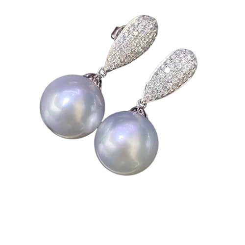 Exquisite simulierte Perlenohrringe Silberfarbe Mode hängende Ohrringe für Frauen Temperament Prinzessin Schmuck von Hao Wu Xuan