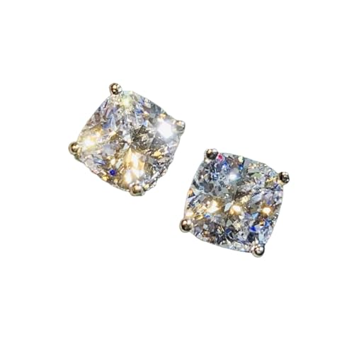 Frauen Kristall Kubische Ohrstecker Mode Vielseitig Weiblich Alltag Ohrringe Temperament Schmuck von Hao Wu Xuan