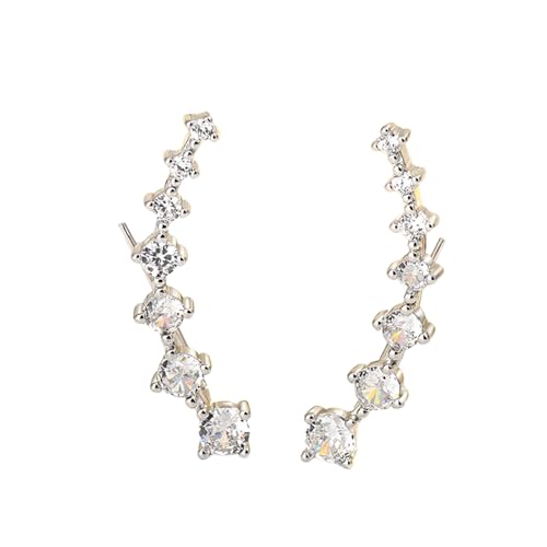 Frauen Ohrstecker Strass Zirkon Ohrringe Ohrhaken Clip Ohrstecker Schmuck Gold Splitter Aretes De Mujer Серьги Женские von Hao Wu Xuan