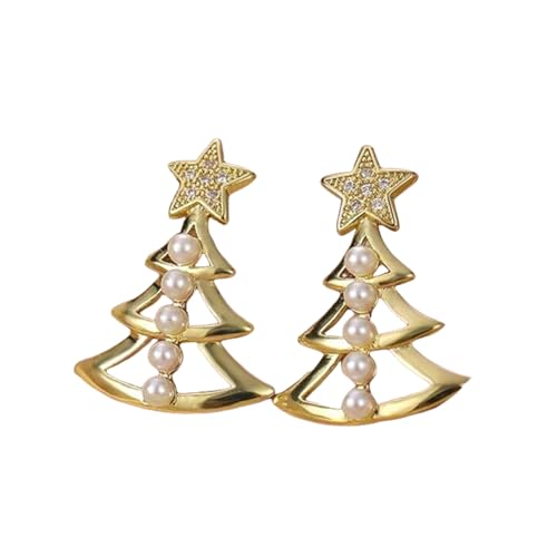 Goldfarbene Ohrringe Weibliche Zarte Imitation Perlenzubehör für Partyfrauen, die Modeschmuck verkaufen von Hao Wu Xuan