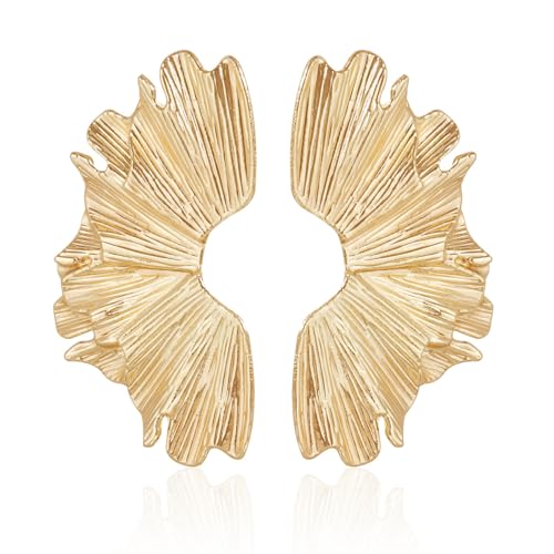 Große Blume Ohrhänger für Damen Asymmetrische Ohrringe Pendientes Dorados Übertreiben Geschenke Große Blume Ohrhänger für Damen Asymmetrische Ohrringe Pendientes Dorados Übertreiben Geschenke von Hao Wu Xuan
