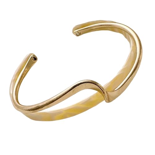 Hao Wu Xuan 2025 Trendy Light Luxury White Shell Twisted Cross Armband Elegantes Date Reise Party Urlaub Geschenk für Frauen von Hao Wu Xuan