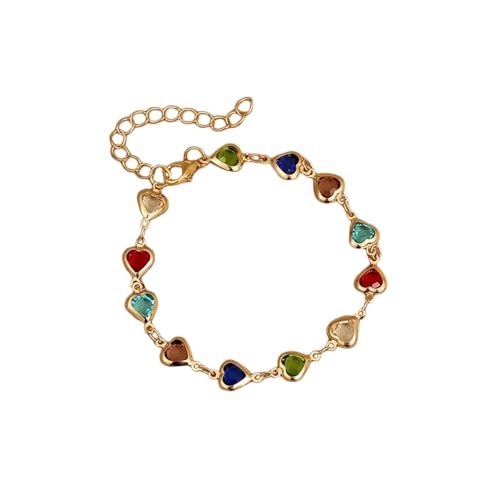 Hao Wu Xuan Böhmische Kristall Liebe Herz Armbänder für Frauen Bunte Stern Schmetterling Evil Eye Perle Charm Armband Sommer Armbänder Schmuck von Hao Wu Xuan