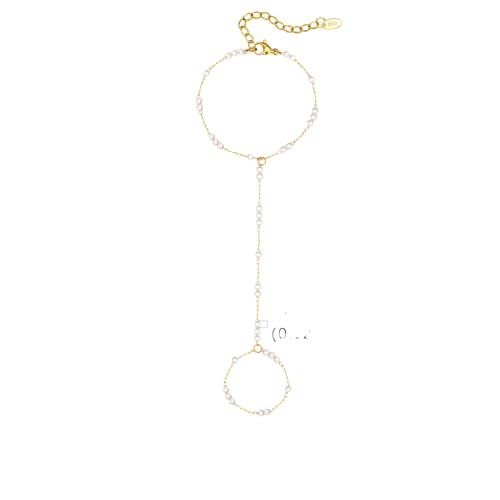 Hao Wu Xuan Exquisites Vintage Armband für Frauen Finger Ring Kette Charms Perlen Armband Kette Dame Trendy Ästhetisches Schmuckset Hao Wu Xuan Exquisites Vintage Armband für Frauen Finger Ring Kette Charms Perlen Armband Kette Dame Trendy Ästhetisches Schmuckset von Hao Wu Xuan