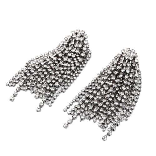 Hao Wu Xuan Hämatit Tasse Kette Klare Strass Post Ohrringe Für Frauen Cluster Mode Schmuck Party Accessoires Elegante Geschenke 271 von Hao Wu Xuan