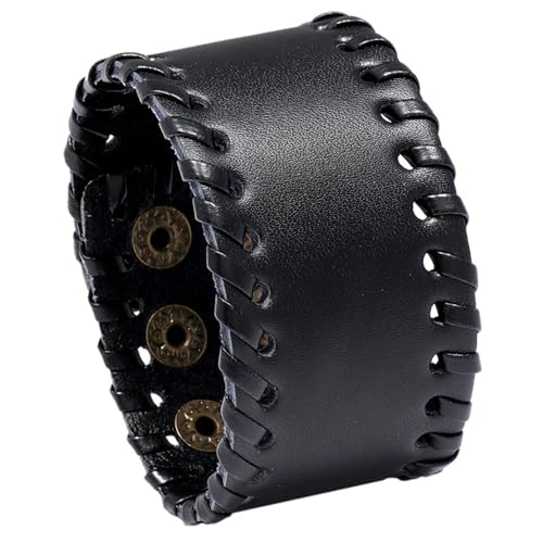 Hao Wu Xuan Jessingshow Punk Stil Design Echtes Leder Männer Armband 40mm breite verstellbare Wrap Armband Armreifen Armreifen Männer Schmuck Hao Wu Xuan Jessingshow Punk Stil Design Echtes Leder Männer Armband 40mm breite verstellbare Wrap Armband Armreifen Armreifen Männer Schmuck von Hao Wu Xuan