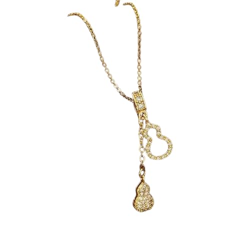 Hao Wu Xuan Klassische Persönlichkeit Mikro-eingebettete hohle niedliche Kürbiskette exquisite Modedesign Edelstahl Schlüsselbeinkette von Hao Wu Xuan