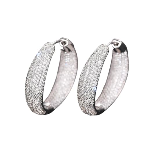 Hao Wu Xuan Luxus Gold Farbe/Silber Farbe Creolen Dame Zart Micro Pave Schmuck Frauen Mode Wunderschöne Accessoires von Hao Wu Xuan