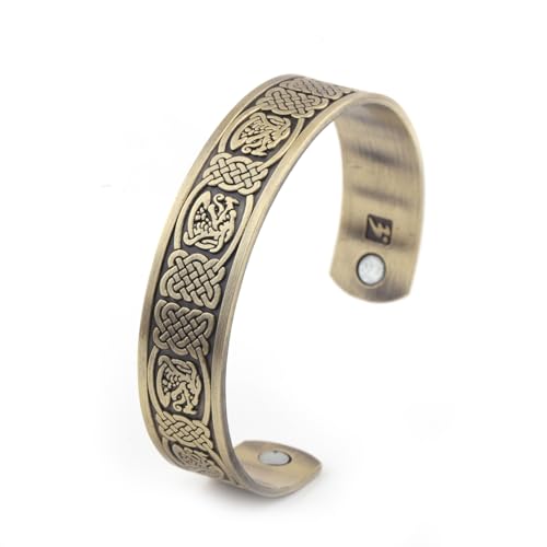 Hao Wu Xuan Magnetischer Drache Seil Knoten Manschette Armband Gesunde Gewichtsverlust Armreif Verstellbare Wikinger Männer Bronze Armbänder Schmuck von Hao Wu Xuan