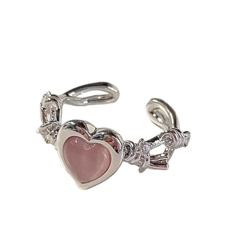 Hao Wu Xuan Mode Herz Ring Cat Eye Kristall Pfirsich Herz Finger Ring Verstellbare Frauen Design Premium Ringe Hochzeit Party Schmuck Geschenk Hao Wu Xuan Mode Herz Ring Cat Eye Kristall Pfirsich Herz Finger Ring Verstellbare Frauen Design Premium Ringe Hochzeit Party Schmuck Geschenk von Hao Wu Xuan