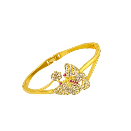Hao Wu Xuan Mode Retro Niedliches Schmetterling Armband Klassische Persönlichkeit Schöne Blumen Flatterndes Schmetterling Armband Ausgezeichnetes Geschenk von Hao Wu Xuan