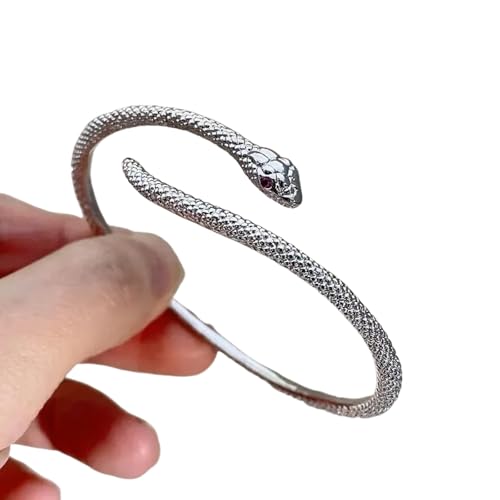 Hao Wu Xuan Mode Schlangenarmband für Frauen Einfaches Offenes Verstellbares Armband Luxus Design Persönlichkeit Damen Armbänder Schmuck Zubehör von Hao Wu Xuan