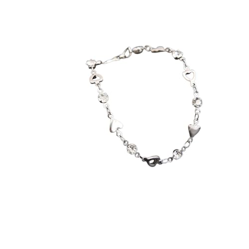 Hao Wu Xuan Mode Zirkon Liebe Armbänder für Frauen Koreanische süße Mädchen Funkelndes hohles Herz Delie Kette Armband Party Schmuck Geschenke von Hao Wu Xuan