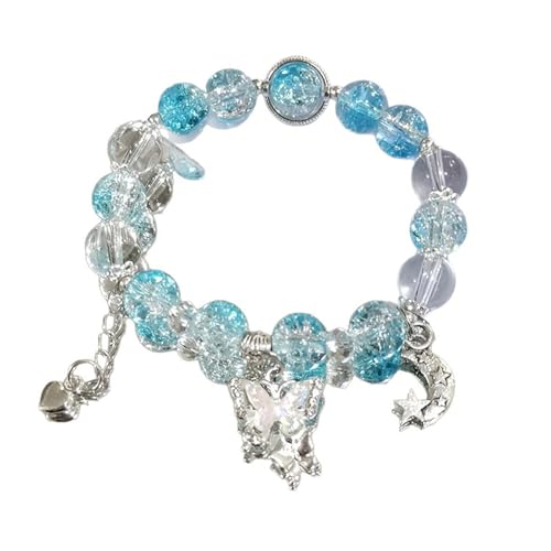Hao Wu Xuan Nische Design Super Fairy Schmetterling Armband für Frauen Exquisite süße Perlen Quasten Elastisches Armband Schmuck Zubehör Geschenke von Hao Wu Xuan