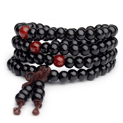 Hao Wu Xuan Perlen Natürliches Sandelholz Buddhistische Armbänder Buddha Gebet Holz Perlenarmband Mehrschichtige Handgelenkkette Frauen Männer Armreifen von Hao Wu Xuan