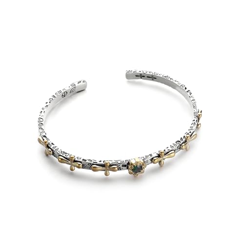 Hao Wu Xuan Retro San Benito Kreuz Armreif Herren Damen Personalisiert Hip Hop Armband Amulett Schmuck von Hao Wu Xuan