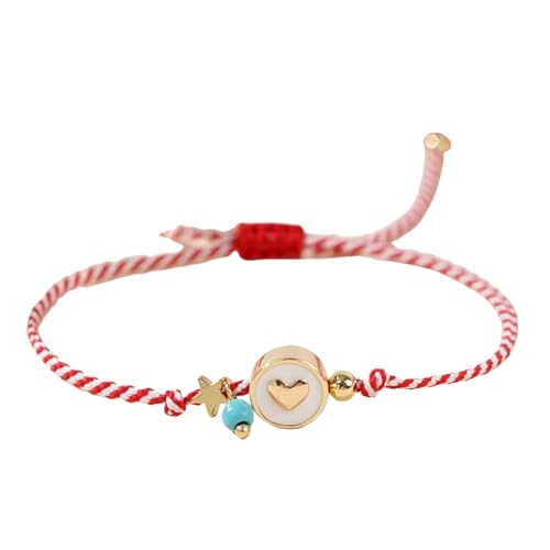 Hao Wu Xuan Serie 2025 Wunderschönes Herzmuster Stern Synthetische Türkis Perle Griechische März Armbänder Für Frauen Geschenke von Hao Wu Xuan