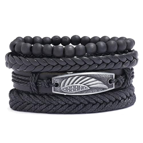 Hao Wu Xuan Vintage Schwarze Holz Perlen Armbänder Für Männer Mode Legierung Echtes Leder Armband & Armreifen Mehrschichtige Geflochtene Wrap Schmuck Hao Wu Xuan Vintage Schwarze Holz Perlen Armbänder Für Männer Mode Legierung Echtes Leder Armband & Armreifen Mehrschichtige Geflochtene Wrap Schmuck von Hao Wu Xuan
