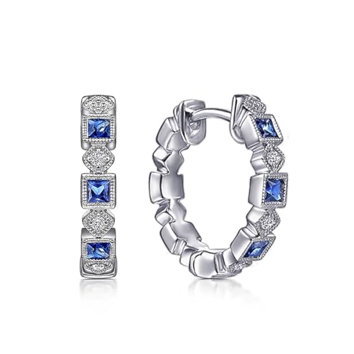 Hao Wu Xuan Zarte kleine Creolen Dame Trendy Hell Kubisch Täglich Schmuck Vielseitige Silberfarbe Accessoires für Frauen von Hao Wu Xuan