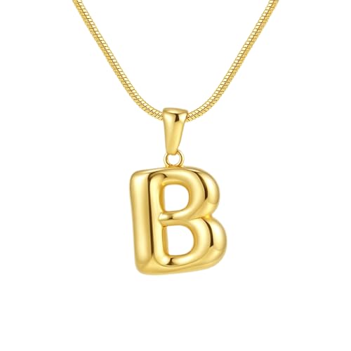 Initiale Buchstabe Anhänger Neckalce für Frauen Hypoallergene Mini Alphabet Buchstaben Halsketten Modeschmuck von Hao Wu Xuan