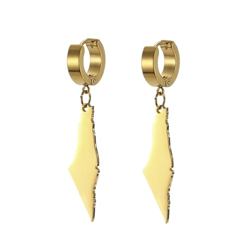 Israel Palästina Karte Ohrringe Für Frauen Unisex Arabisch Edelstahl Gold Farbe Mode Creolen Schmuck Geschenk Israel Palästina Karte Ohrringe Für Frauen Unisex Arabisch Edelstahl Gold Farbe Mode Creolen Schmuck Geschenk von Hao Wu Xuan