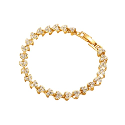 Kubisches Herz Römisches Armband Mädchen Paare Urlaub Geschenk Hochwertige Exquisite Kristall Hand Schmuck Party Täglich Schmuck von Hao Wu Xuan